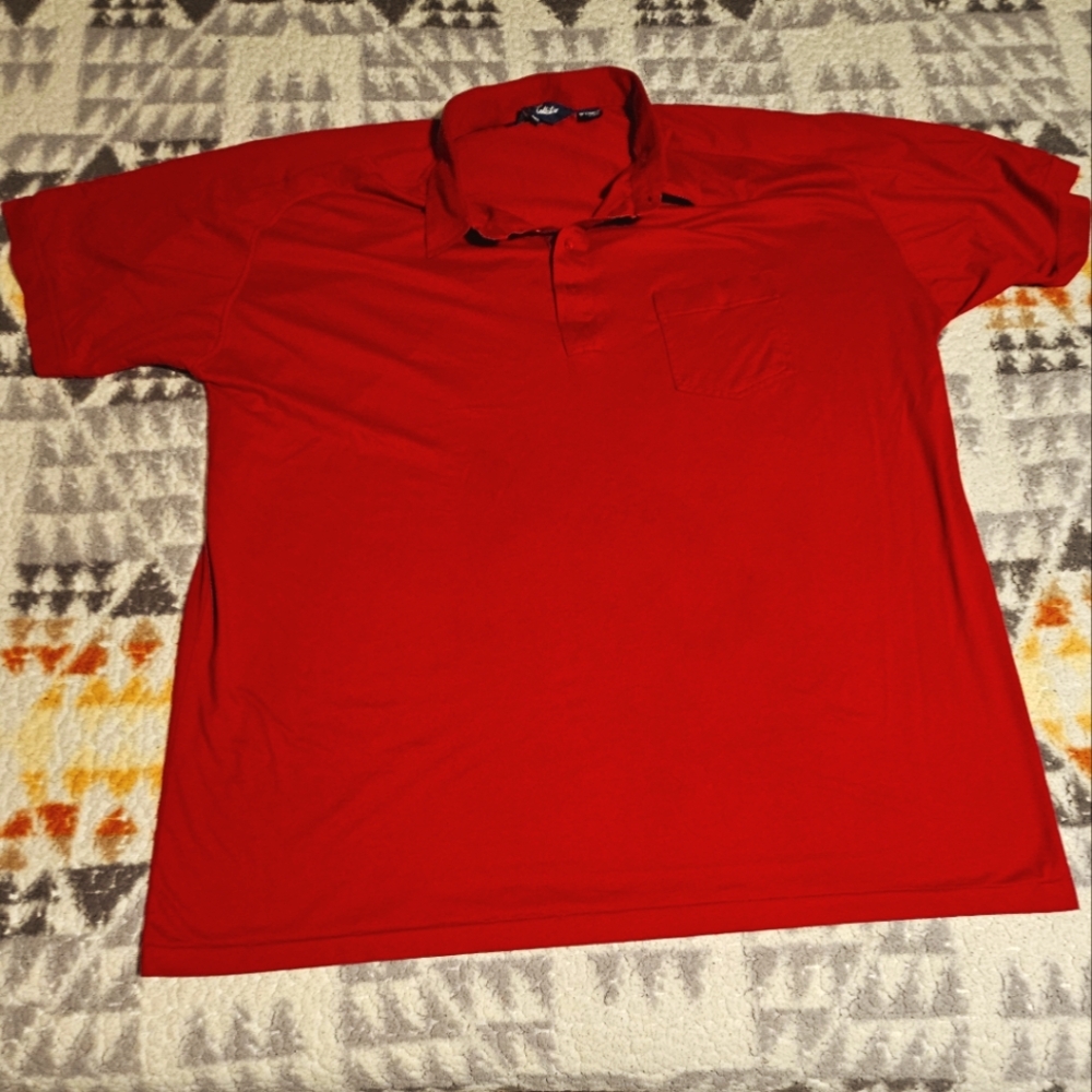 Folio Collection Dark Red polo shirt Size 4XLT